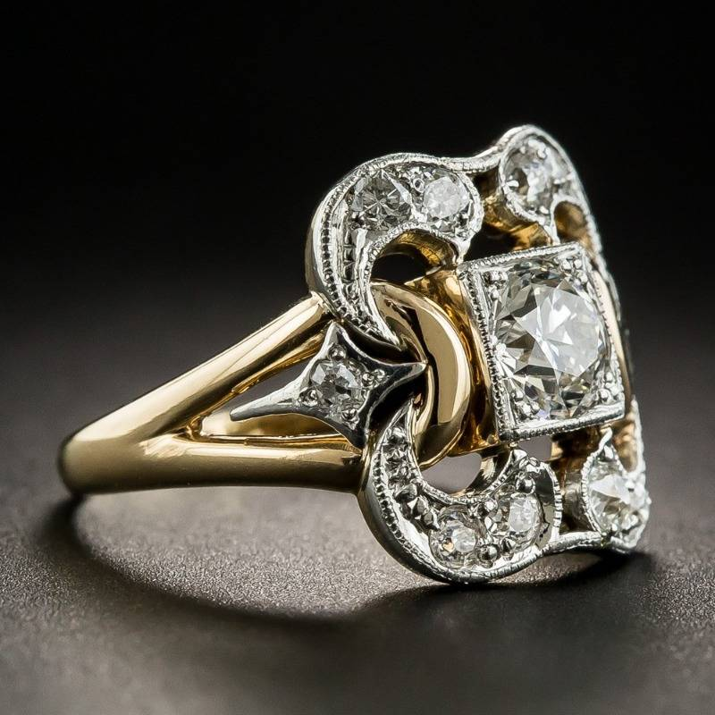 Vintage Goldring Zirkonia