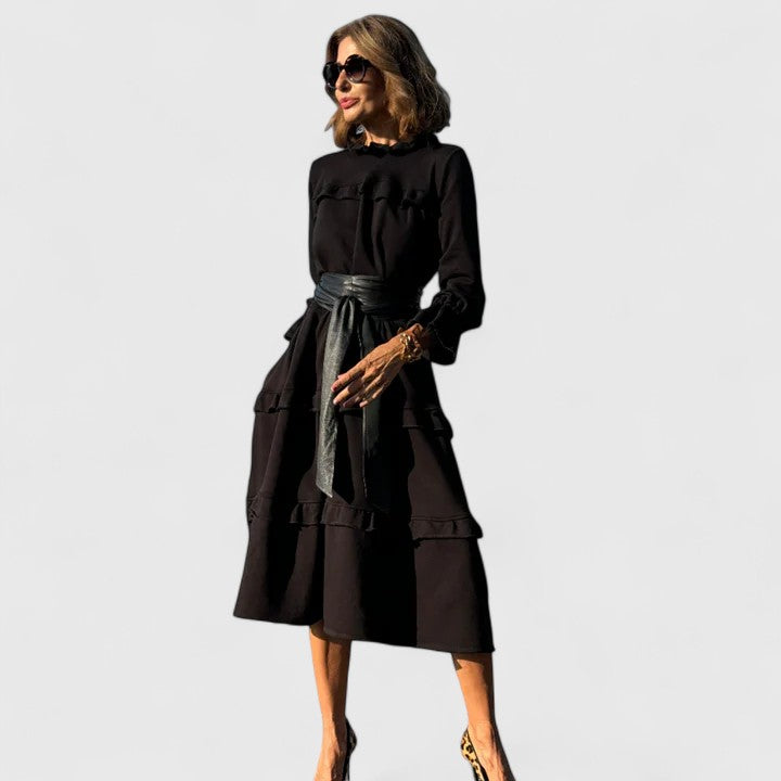 Hennie | Verfeinerte Midi Kleid