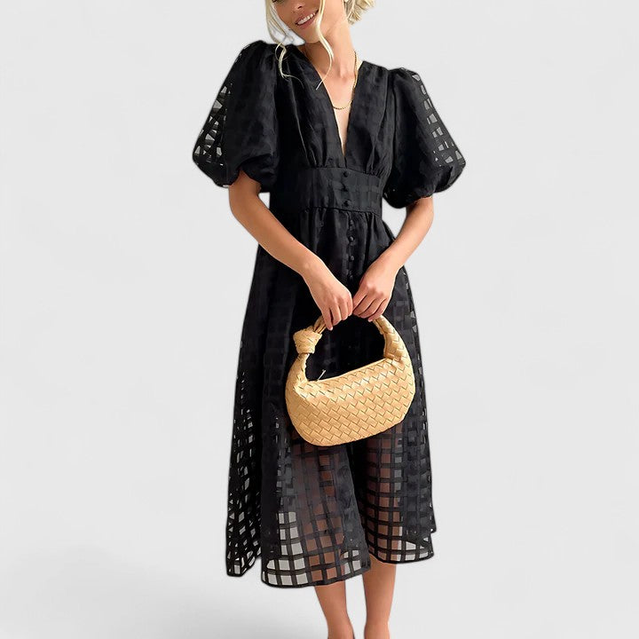 Olivia | Elegantes Midi Kleid