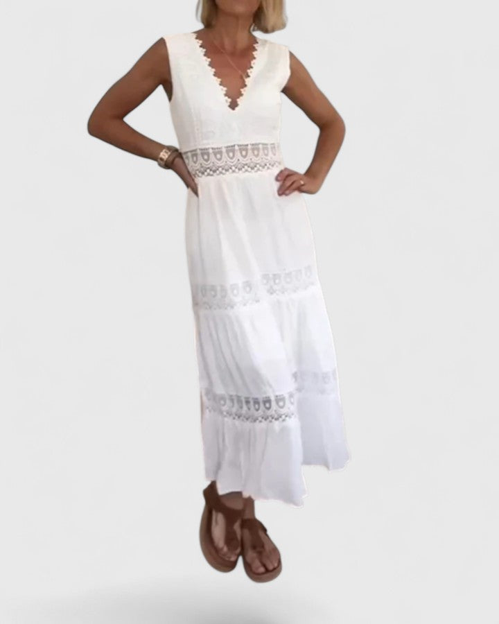 Caroline | Elegante Midi Kleid