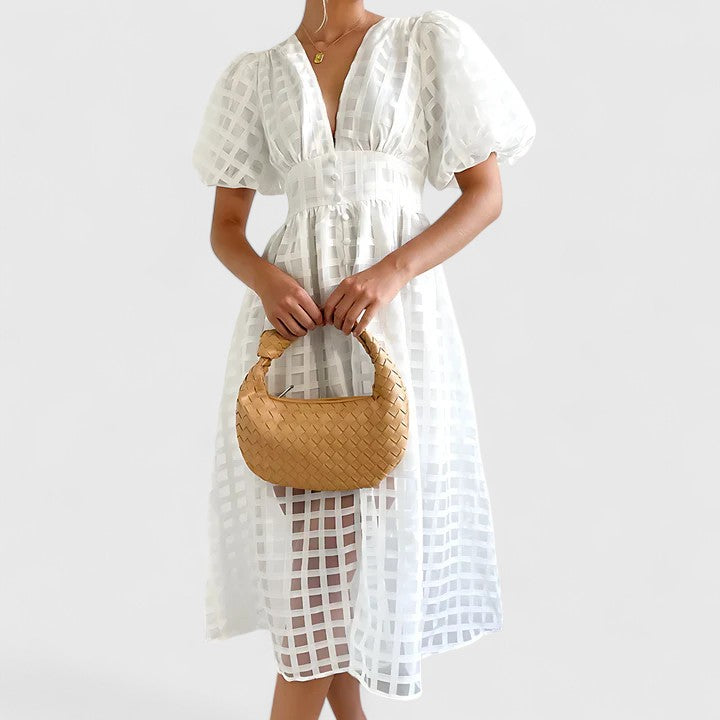 Olivia | Elegantes Midi Kleid