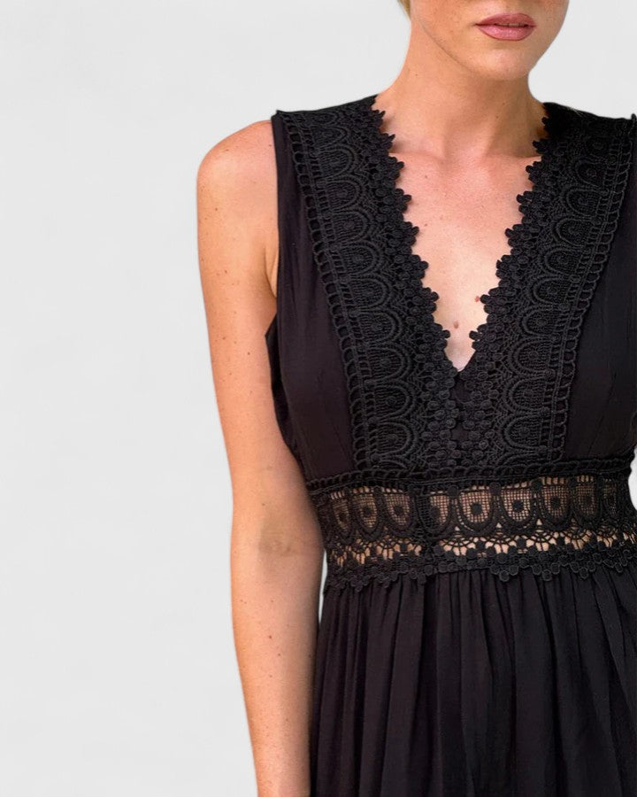 Caroline | Elegante Midi Kleid
