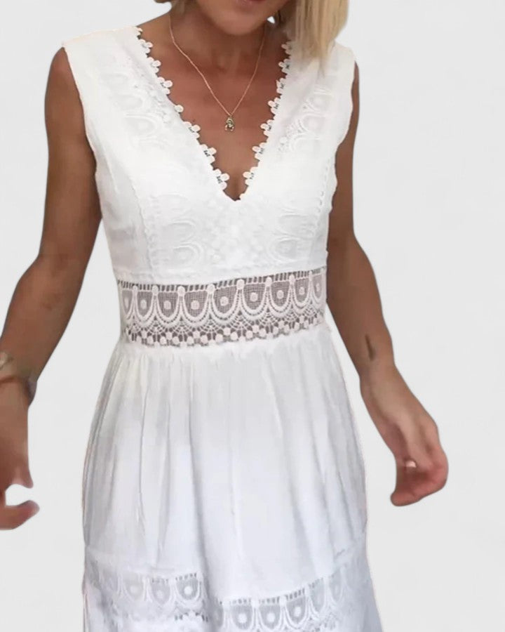 Caroline | Elegante Midi Kleid