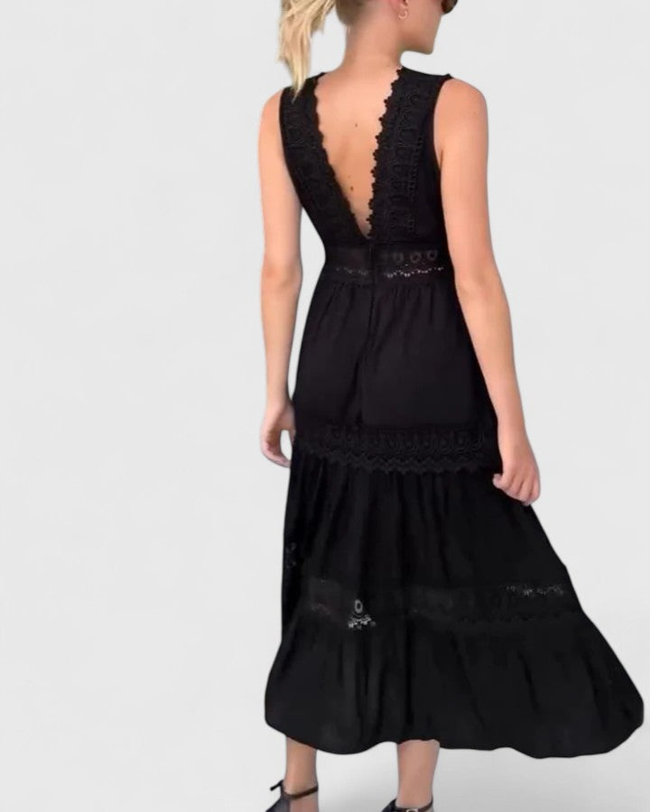 Caroline | Elegante Midi Kleid