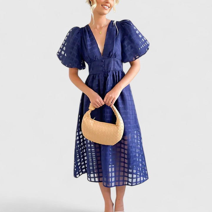 Olivia | Elegantes Midi Kleid