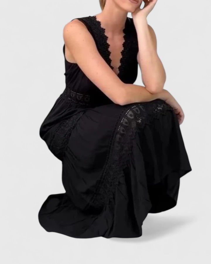 Caroline | Elegante Midi Kleid