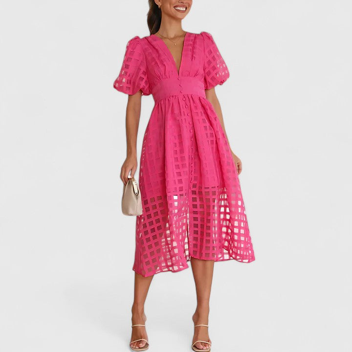Olivia | Elegantes Midi Kleid
