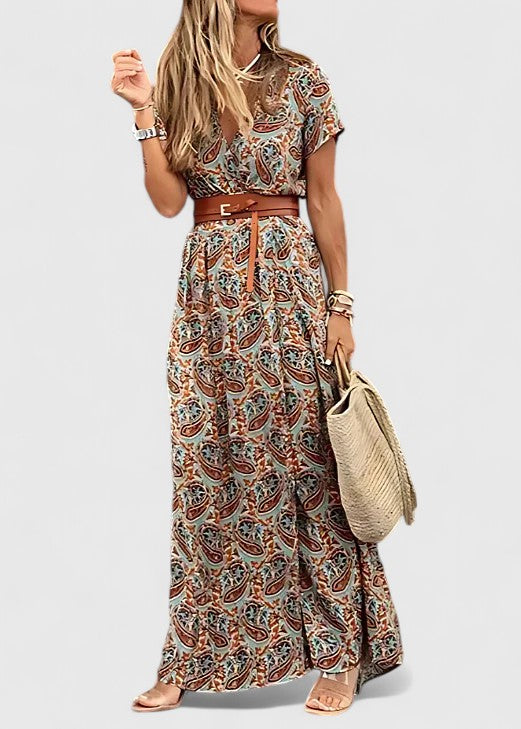 Caroline | Elegantes Maxi Boho Kleid