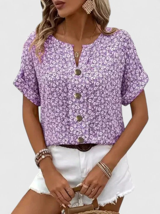 Lydia | Elegante Blumen-Top für den Sommer