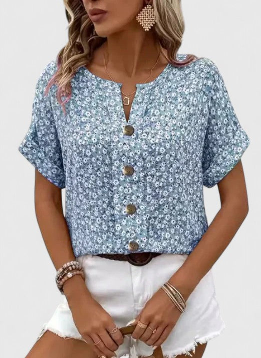Lydia | Elegante Blumen-Top für den Sommer