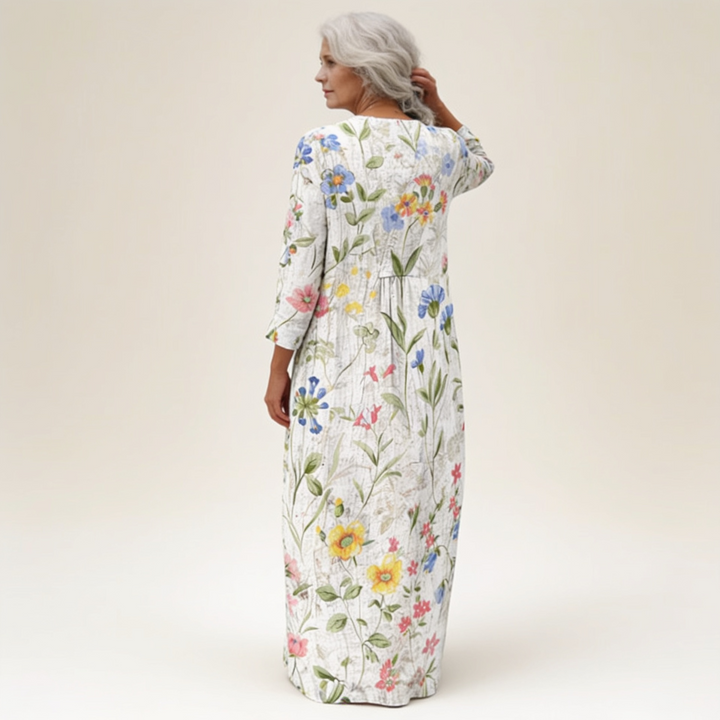Eva - Flatterndes Gedrucktes Sommerkleid