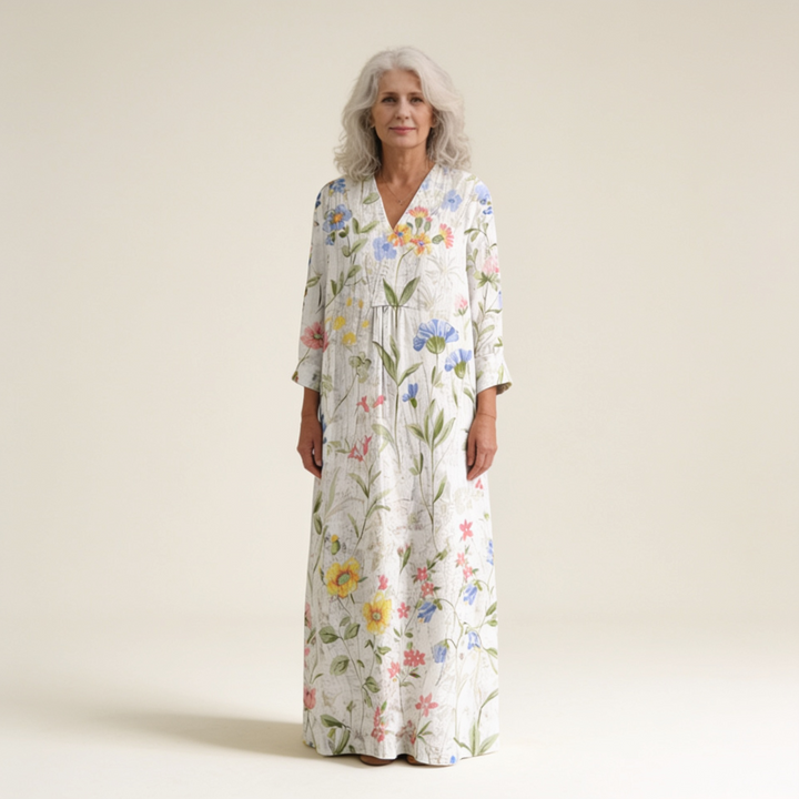 Eva - Flatterndes Gedrucktes Sommerkleid