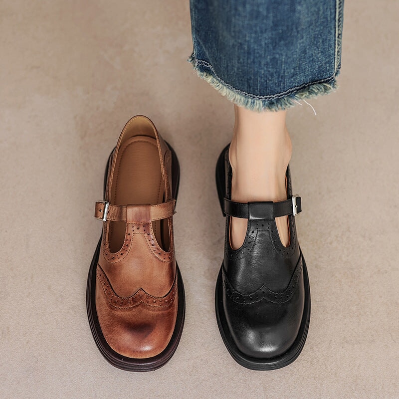 Wanda | Leder Mary Janes