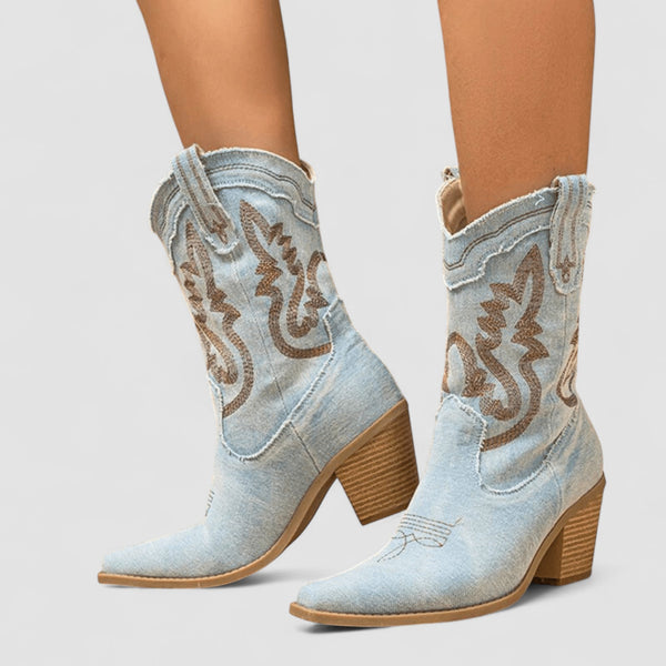 Stien | Orthopädische Denim Stiefeletten