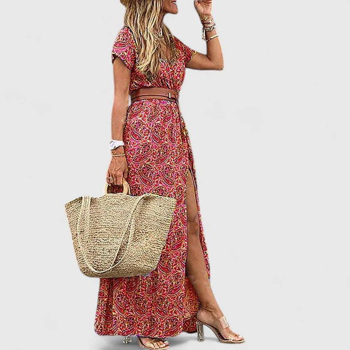 Caroline | Elegantes Maxi Boho Kleid