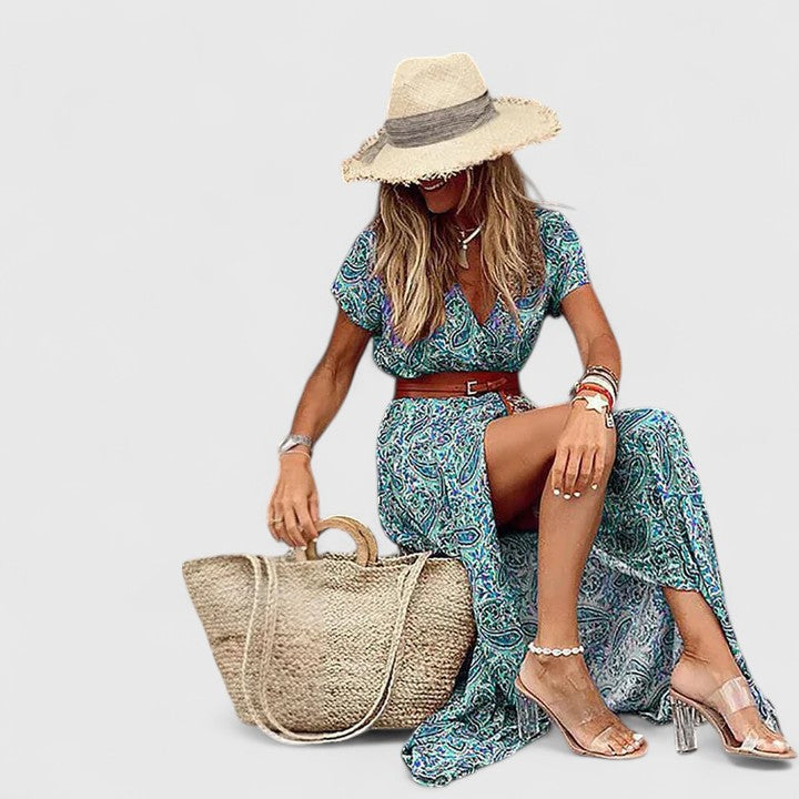 Caroline | Elegantes Maxi Boho Kleid