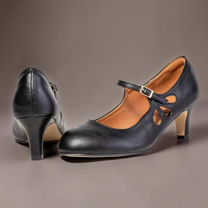 DELACROIX | Schwarze Pumps mit Geschlossener Spitze Sylvie