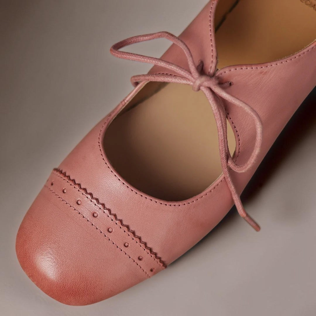 SARA | DERBY-SCHUHE AUS GRAVIERTEM LEDER