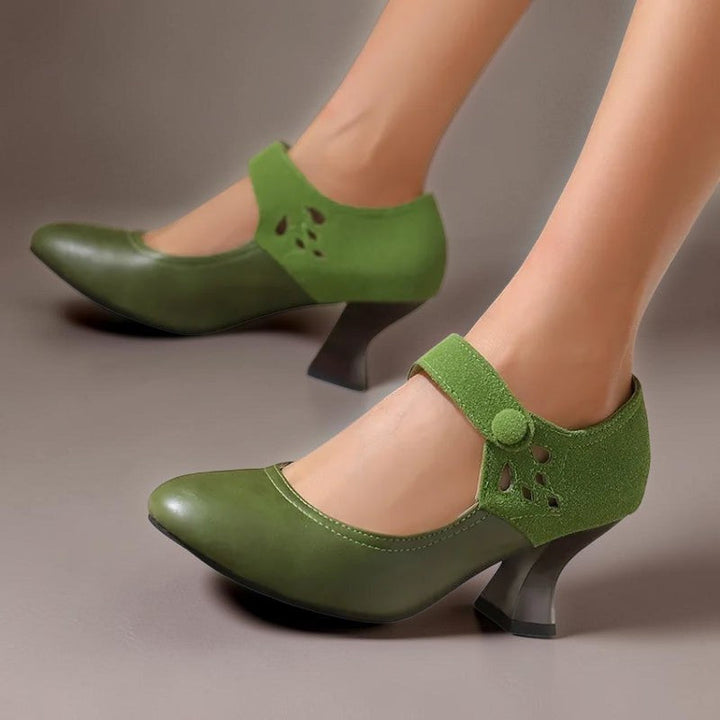 SASKIA | SUÈDE ANKLEBOOTIES MIT ABSATZ