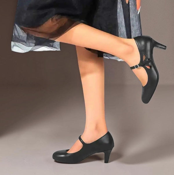 DELACROIX | Schwarze Pumps mit Geschlossener Spitze Sylvie