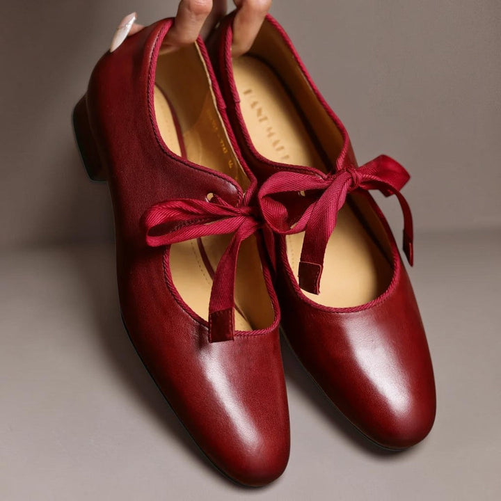 LIEKE | LEDER BALLERINAS MIT SCHLEIFE