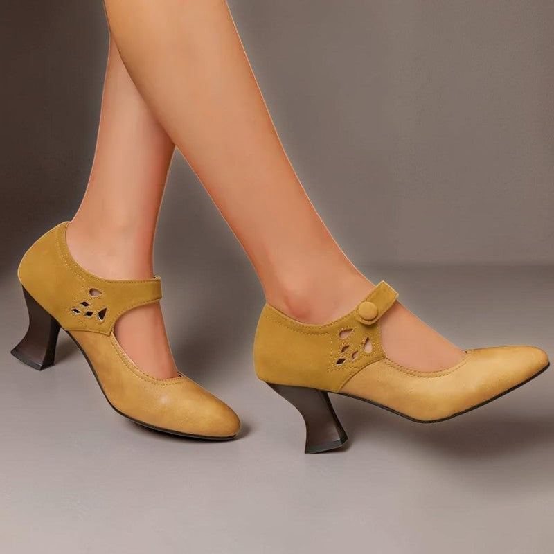 SASKIA | SUÈDE ANKLEBOOTIES MIT ABSATZ