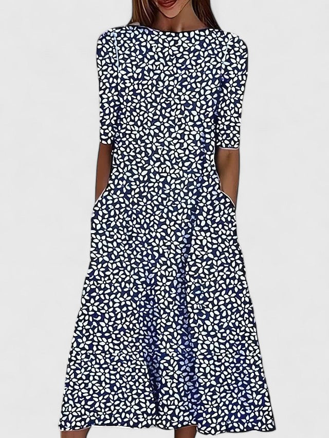 Olivia | Elegantes Midi-Kleid
